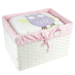 Bubba Blue Baby Owl Girl 6PC Bedding set