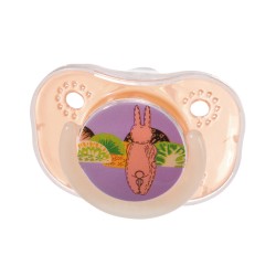 Farlin Chu Chu Pacifier with Chain Set-Orthodontic (Orange-0m+)
