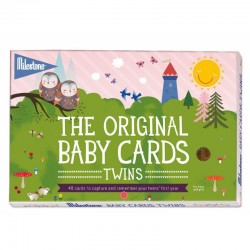 Milestone Baby Twins Cards