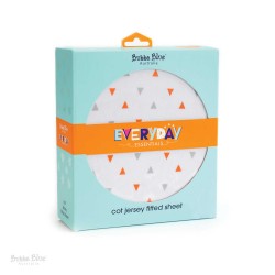 Bubba Blue Everyday Essentials Cot Jersey Fitted Sheet (Grey)