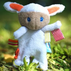 Snoozebaby Pacifier Holder - Mak the Cuddling Lamb