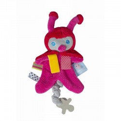 Snoozebaby Pacifier Holder - Zuby the Cuddling Ladybug