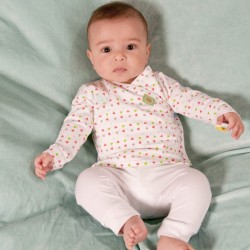 Snoozebaby Long Pants in White - 0 months