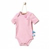 Snoozebaby Short sleeve Romper in Pink melange - 0 months