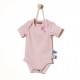 Snoozebaby Short sleeve Romper in Pink dot