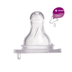 Farlin Silicone Nipple-Anti-Colic (Wide Neck-X-Cut)