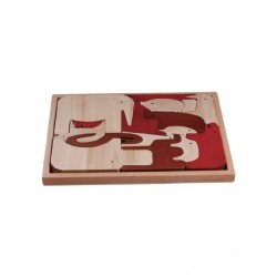 Magic Forest Red Wood Puzzle Series - Cute Animal Puzzle