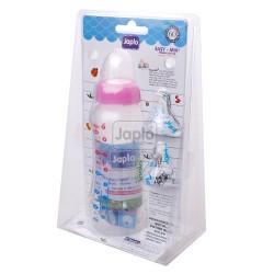 Japlo Easy Grip Bottle (250ml) with 2 Silicone Nipples