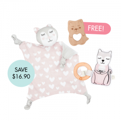 Kitty Cuddle Blankie Set (Buy 2 Free 1)