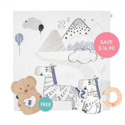 Bam Story-print Wrap Set (Buy 2 Free 1)