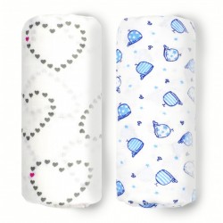 Lunavie Organic Bamboo Swaddle (Love)