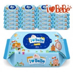 I Love Bebe Baby Wet Wipes Refill Pack (80s x 20packs)