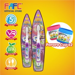 FAFC Petty Toothbrush Hook Bundle Set 1 (1 Petty Hook Toothbrush + 1 Petty Hook Toothbrush + 2 Cup)