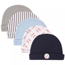 Luvable Friends 5 pieces Cotton Beanie Cap - Baseball 34573