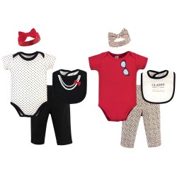 Little Treasure 8 Pieces Newborn Baby Girl Clothing Gift Set - Classy 77015