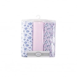 Luvable Friends Receiving Blanket (3's/Pack) Pink 51419