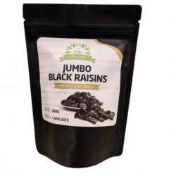 Abundance Jumbo Black Raisin 200gm