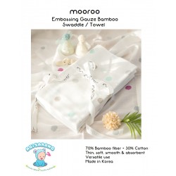 Mooroo Embossing Gauze Bamboo Swaddle / Towel
