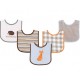 Luvable Friends 5 pieces Cotton Waterproof Drool Bibs - Fox