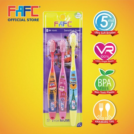 FAFC SW Super Wing Sleeve Kids Toothbrush (8+ years)