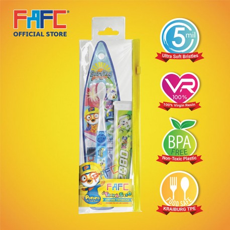 FAFC Pororo Kids Toothbrush Travel Set