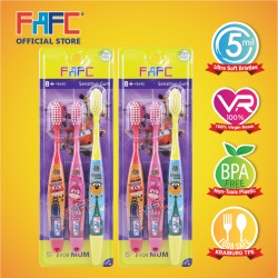 FAFC SW Super Wing Sleeve Kids Toothbrush 8+ Bundle Set 1 (SW Super Sleeve Kids Toothbrush 8+ x 2 units)