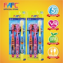 FAFC SW Super Wing Sleeve Kids Toothbrush 3-8 Bundle Set 1 (SW Super Sleeve Kids Toothbrush 3-8 x 2 units)