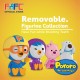 FAFC Pororo Toothbrush Figurine Bundle Set 4 (1 Pororo Figurine Toothbrush + 1 Poby Figurine Toothbrush + 2 Cup)