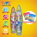 FAFC Pororo Toothbrush Hook Bundle Set 2 (1 Pororo Hook Toothbrush + 1 Petty Hook Toothbrush + 2 Cup)