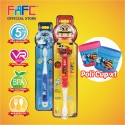 FAFC Robocar Roy Toothbrush Bundle Set 2 (1 Roy Figurine Toothbrush + 1 Poli Hook Toothbrush + 1 Cup)