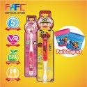 FAFC Robocar Roy Toothbrush Bundle Set 3 (1 Roy Figurine Toothbrush + 1 Amber Hook Toothbrush + 1 Cup)