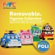 FAFC Robocar Helly Toothbrush Bundle Set 4 (1 Helly Figurine Toothbrush + 1 Roy Hook Toothbrush + 1 Cup)