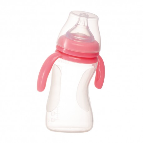 Farlin Transbottle I Silicone Bottle-Silky (Pink)