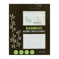 Bubba Blue Bamboo Leaf Bassinet Waffle Blanket