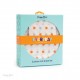 Bubba Blue Everyday Essentials 3pc Cot Sheet Set - Grey/Orange Star