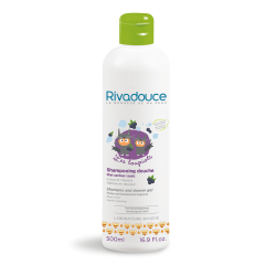 Rivadouce Loupiots Shampooing Douche Miel et Cassis (2-in-1 Shampoo and Shower Gel Honey & Blackcurrent) 500ml