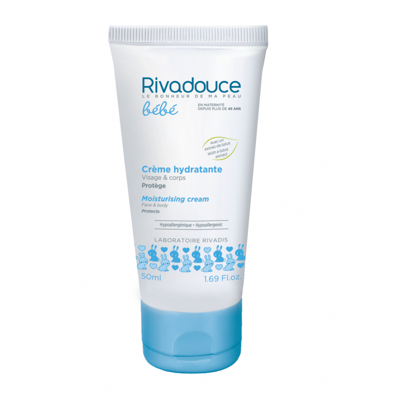 Rivadouce Bebe Creme Hydratante Moisturizing Cream 50ml Bathing