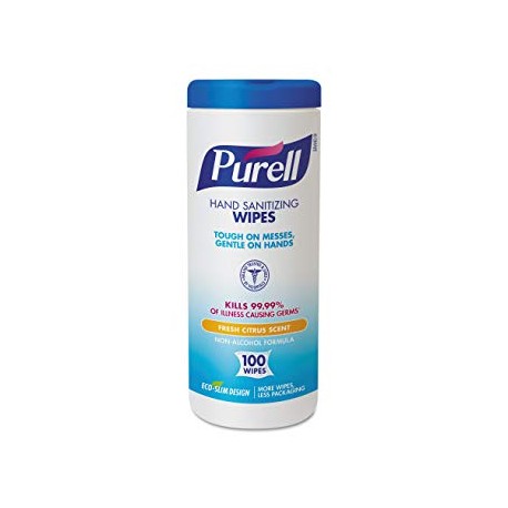 Purell Non-Alcohol, Non-Linting Sanitizing Wipes Citrus Scent (100 Wipes)