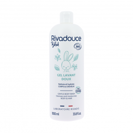 Rivadouce Bébé Bio Gentle Cleansing Gel (Gel Doux Lavant) 1000ml