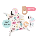 Coco Cuddle Blankie Set (Buy 2 Free 1)
