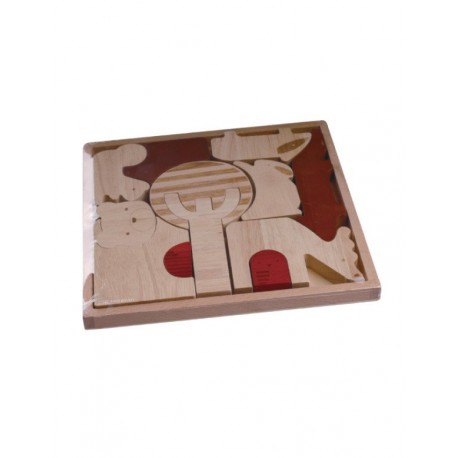 Magic Forest Red Wood Puzzle Series - Forest Animal Puzzle