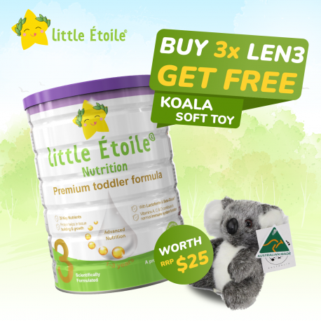 (Little Etoile Koala) Premium Toddler Formula Little Etoile Nutrition Stage 3 with a FREE Koala Soft Toy