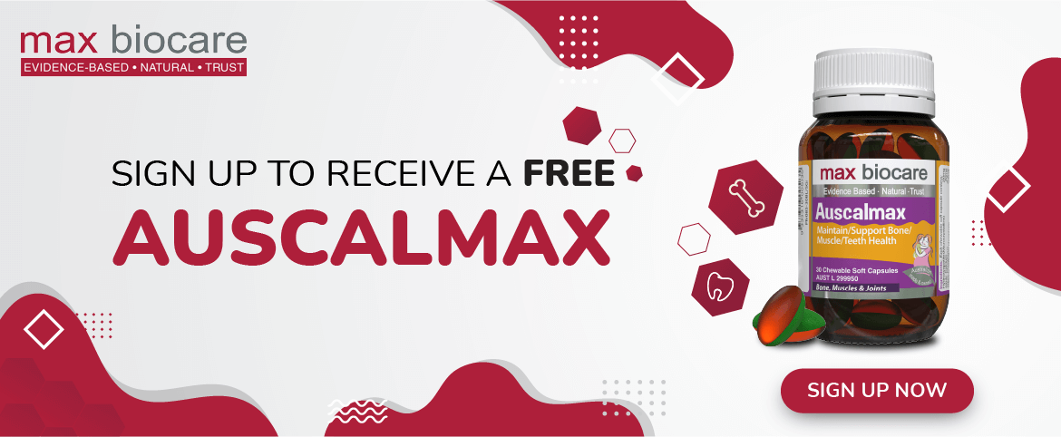 Max Biocare - Sign up to receive a FREE Auscalmax