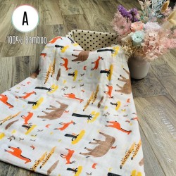 Our Button Nose 100% Bamboo Muslin Swaddles By BIBOO