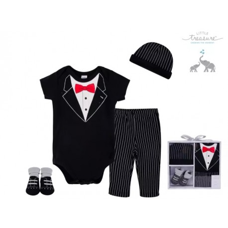 Little Treasure 4 Pieces Baby Clothing Gift Set - Gentleman 77000