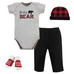 Little Treasure 4 Pieces Baby Clothing Gift Set - Bear 77003