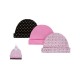 Hudson Baby Knot Beanie Caps - Pink XOXO 52305