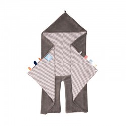 Snoozebaby Trendy Wrapping Wrap Blanket-Hippo Grey (Organic Cotton)