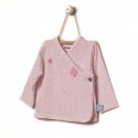 Snoozebaby Cardigan in Pink dot