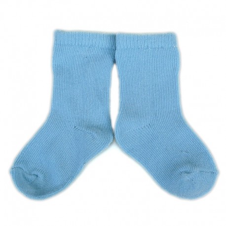 PLUSH Stay on socks (0-2yrs) - Baby Blue